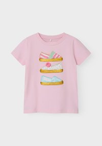 Name it 2ER-PACK  KURZARM - Print T-shirt - pink