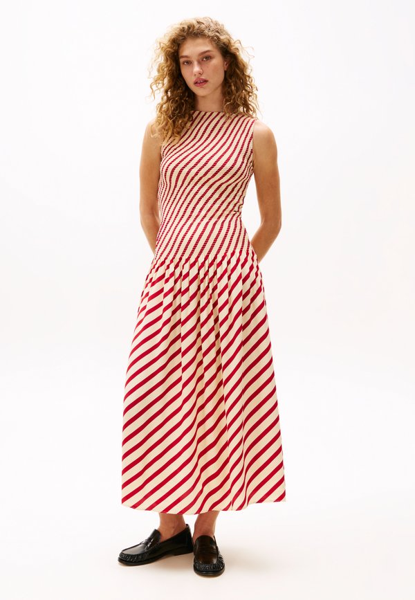 TH X SOFIA RICHIE GRAINGE FLUID STRIPE DRESS - Maxi dress