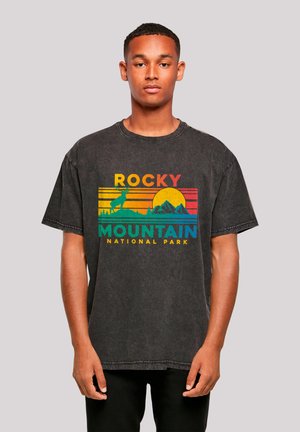 Print T-shirt - schwarz