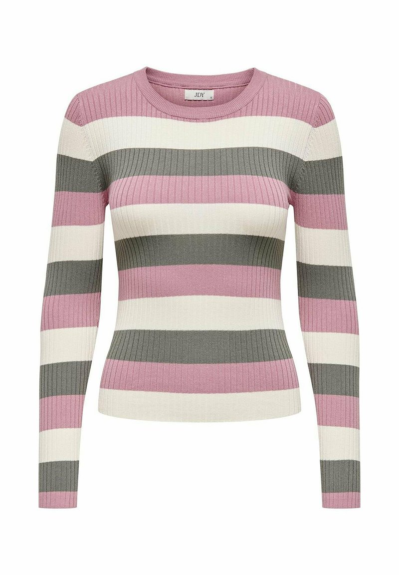 JDY JDYPLUM O-NECK  - Strickpullover - grau