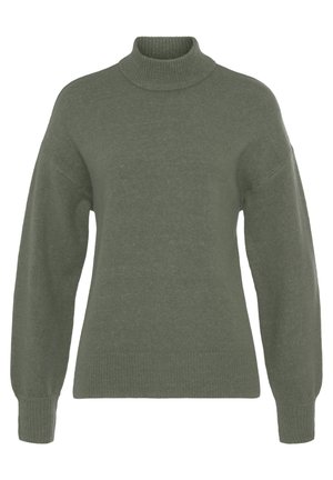 RUNDHALS - Strickpullover - grün