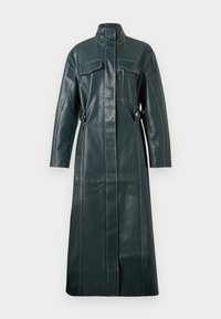 DROPPED SHOULDER HIGH COLLAR COAT - Klassikaline mantel - dark green