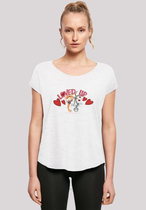 LOONEY TUNES BUGS BUNNY AND LOLA VALENTINE S DAY LOVED UP - Print T-shirt - white