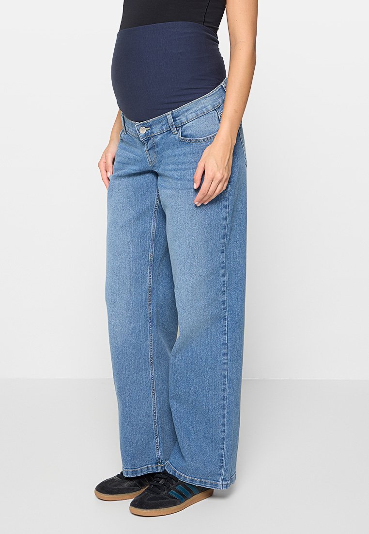 Vero Moda Maternity Relaxed fit jeans blauw