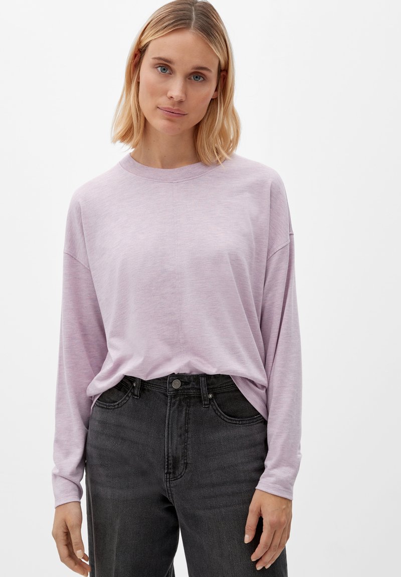 s.Oliver LONGSLEEVE GLITZEREFFEKT - Langarmshirt - perlmuttrosa