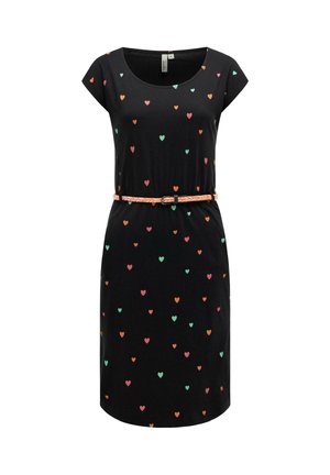 Ragwear SOMMERKLEID LILITHE HEARTS YOUMODO - Vestito casual - black
