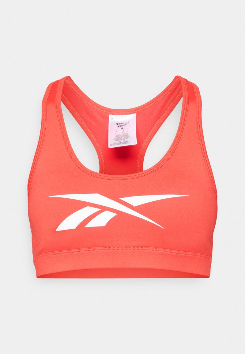Reebok TRAIN RACERBACK BRA - Sport-BH med medium stöd - energy red/röd ...