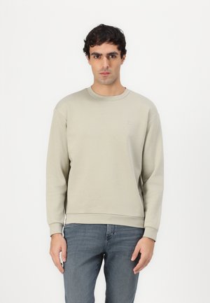 TOM TAILOR DENIM CREW NECK - Sweatshirt - beige abbey stone