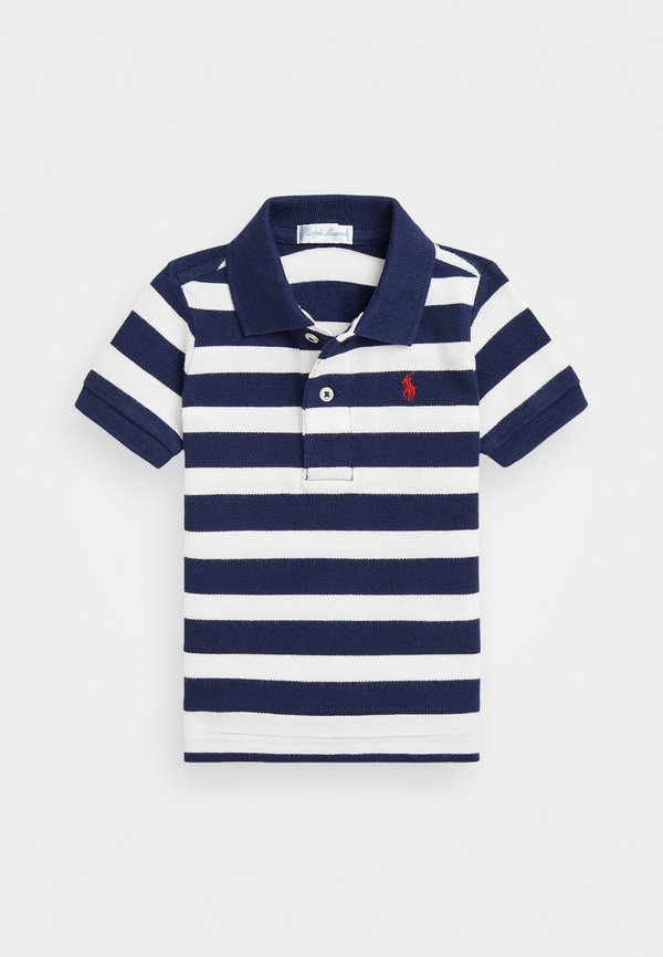 STRIPED COTTON MESH POLO SHIRT - Polo shirt