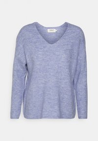 ONLY Petite Stickad tröja - mottled light blue