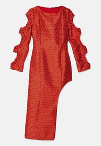 Psychedelic Overdose RUFFLE DRESS - Cocktail φόρεμα / Φόρεμα για πάρτι - orange