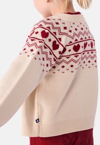 Petit Bateau PETIT CARDIGAN TRICOT JERSEY JACQUARD [93] - Cardigan - avalanche/amarante