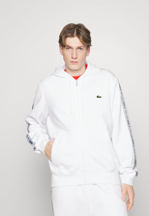 Polo Ralph Lauren DOUBLEKNIT FULLZIP HOODIE Sweat zippé white/blanc ZALANDO.BE