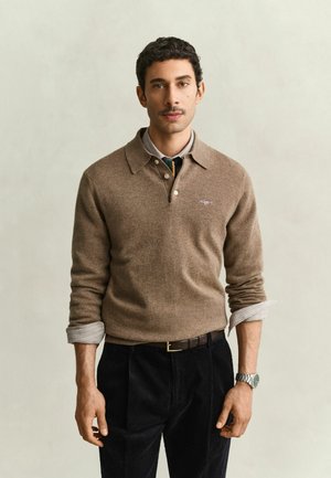 GANT, Longsleeve - lt brown melange