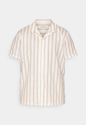 Jack's Sportswear STRIPED RESORT  - Vapaa-ajan kauluspaita - sand