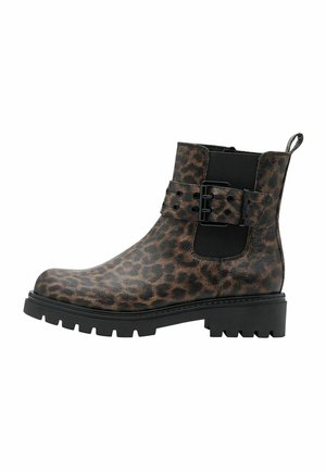 Marco Tozzi CHELSEA - Bottines à plateau - leo brown