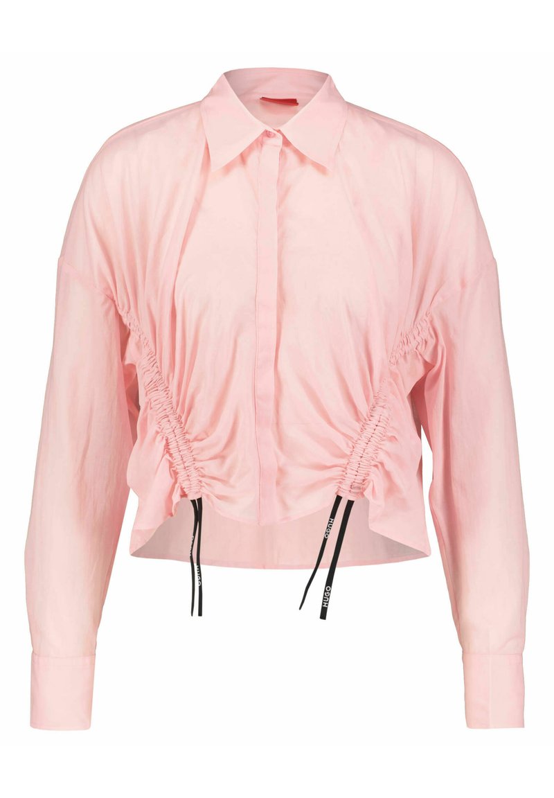 Chemisier sans manches en satin de soie stretch - BOSS