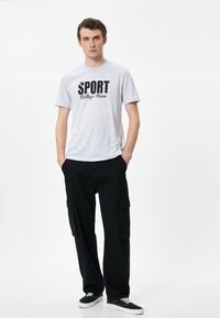 Koton SLOGAN - Camiseta estampada - grey