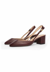 Tommy Hilfiger SLINGBACK - Decolleté - burgundy velvet