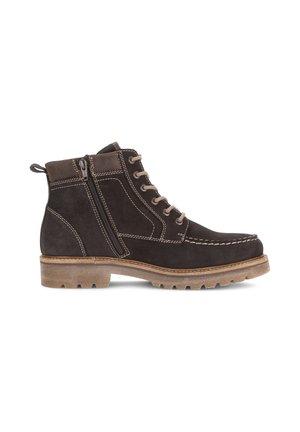 Stivaletti stringati - mocca mocca