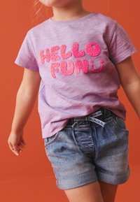 Next SHORT SLEEVE SEQUIN REGULAR FIT - T-shirts print - lilac