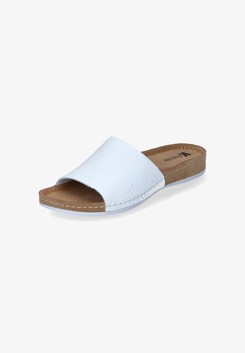 Kaerlek Pantolette flach - weiß