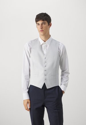 WEAZER - Waistcoat - open blue