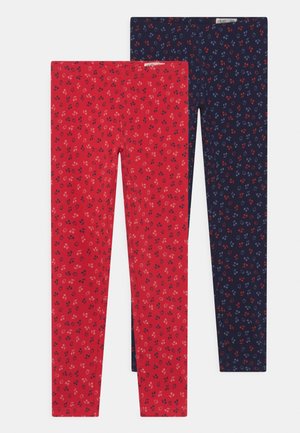 KID 2 PACK - Legíny - salute/tomato