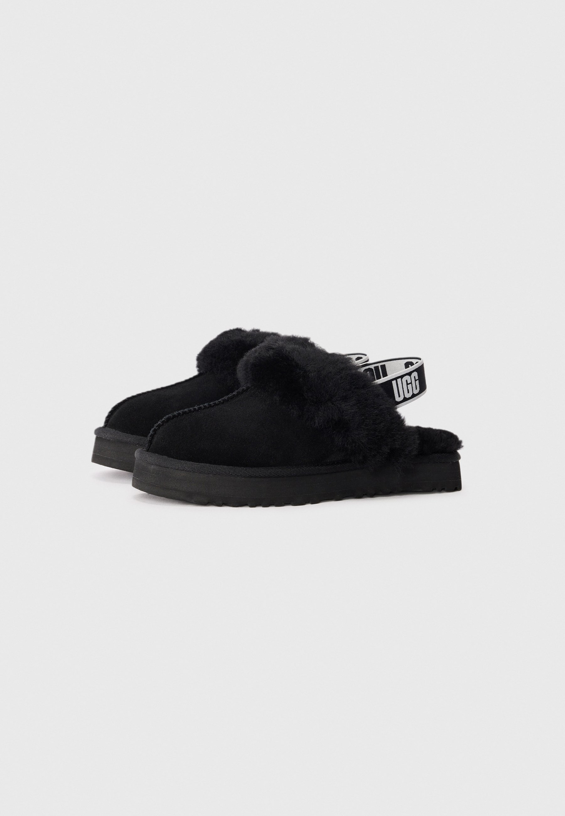 UGG FUNKETTE UNISEX - Clogs - black - Zalando.co.uk