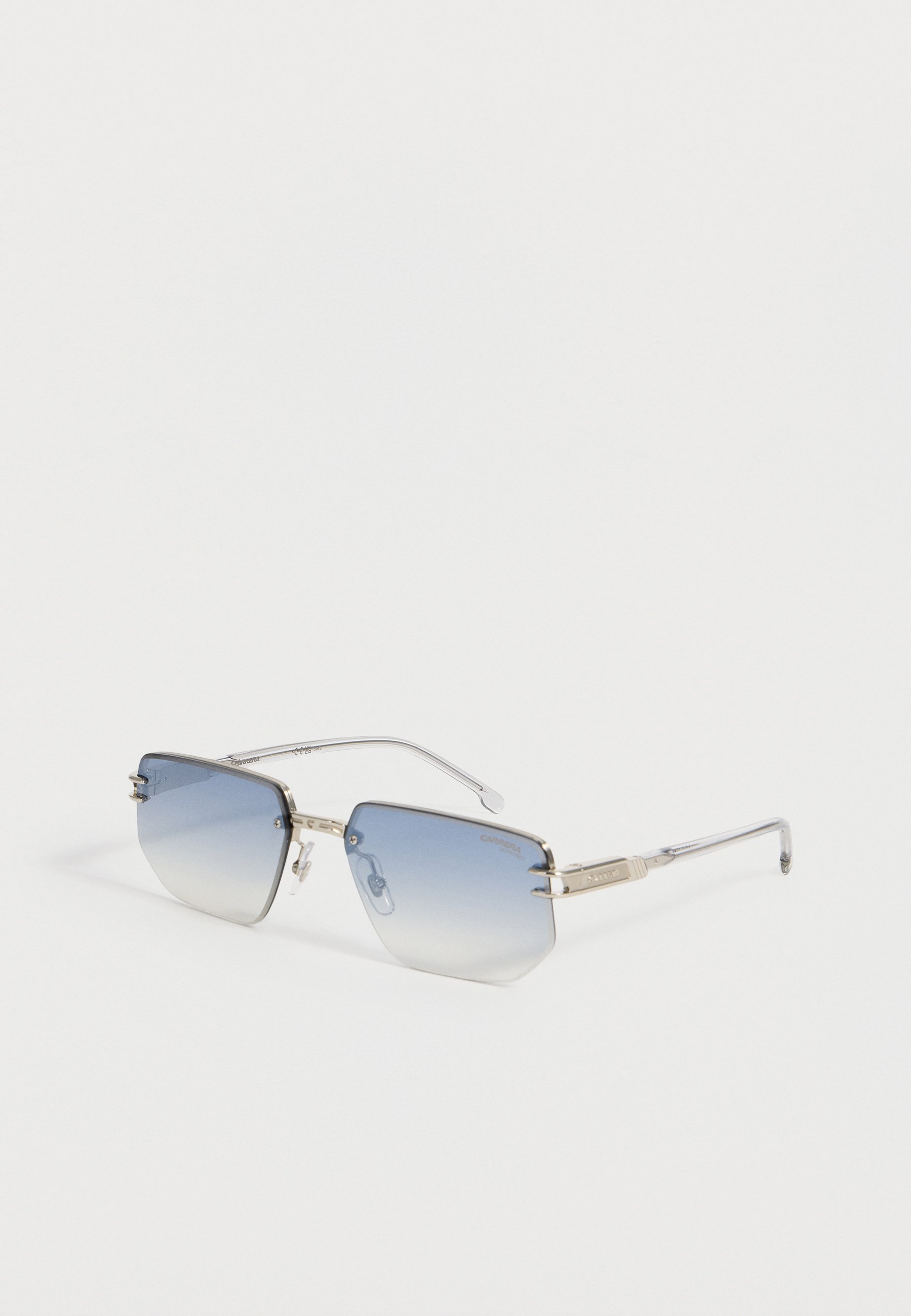 Ray-Ban UNISEX - Sunglasses - silver-coloured/clear gradient blue