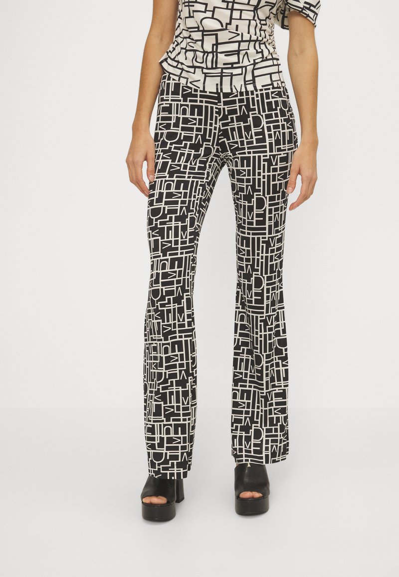 Diane von Furstenberg BROOKLYN PANTS - Nadrágok - black