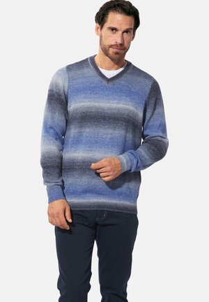 VILLOCARA - Strickpullover - blau gestreift