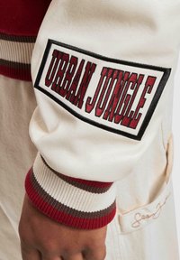 Karl Kani CHEST SIGNATURE BLOCKCOLLEGE - Giubbotto Bomber - darkred offwhite
