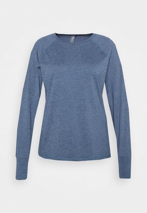 ONPELANA ON TRAIN TEE CURVY - Long sleeved top - flint stone