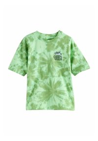 Next - RELAXED FIT TIE DYE GRAPHIC - Print T-shirt - green Thumbnail Image 1