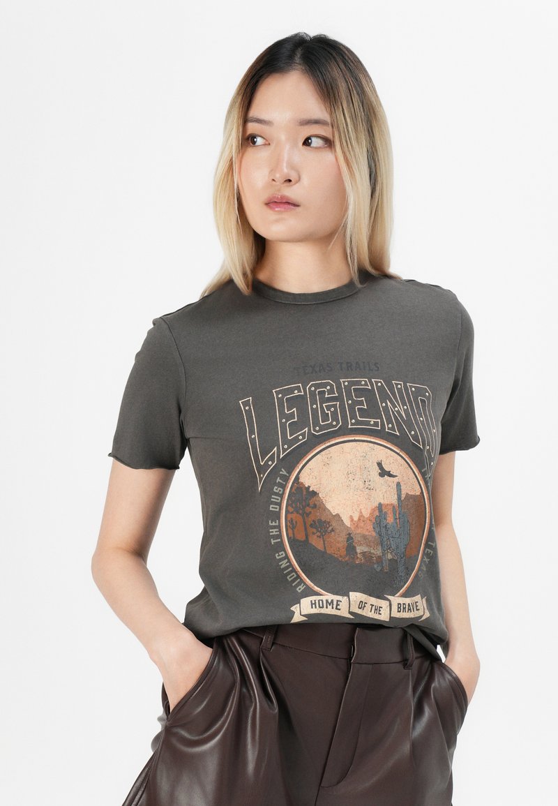 Only Onlkita Life Reg S/S Cactus Top Box Jrs T-Shirt Donna