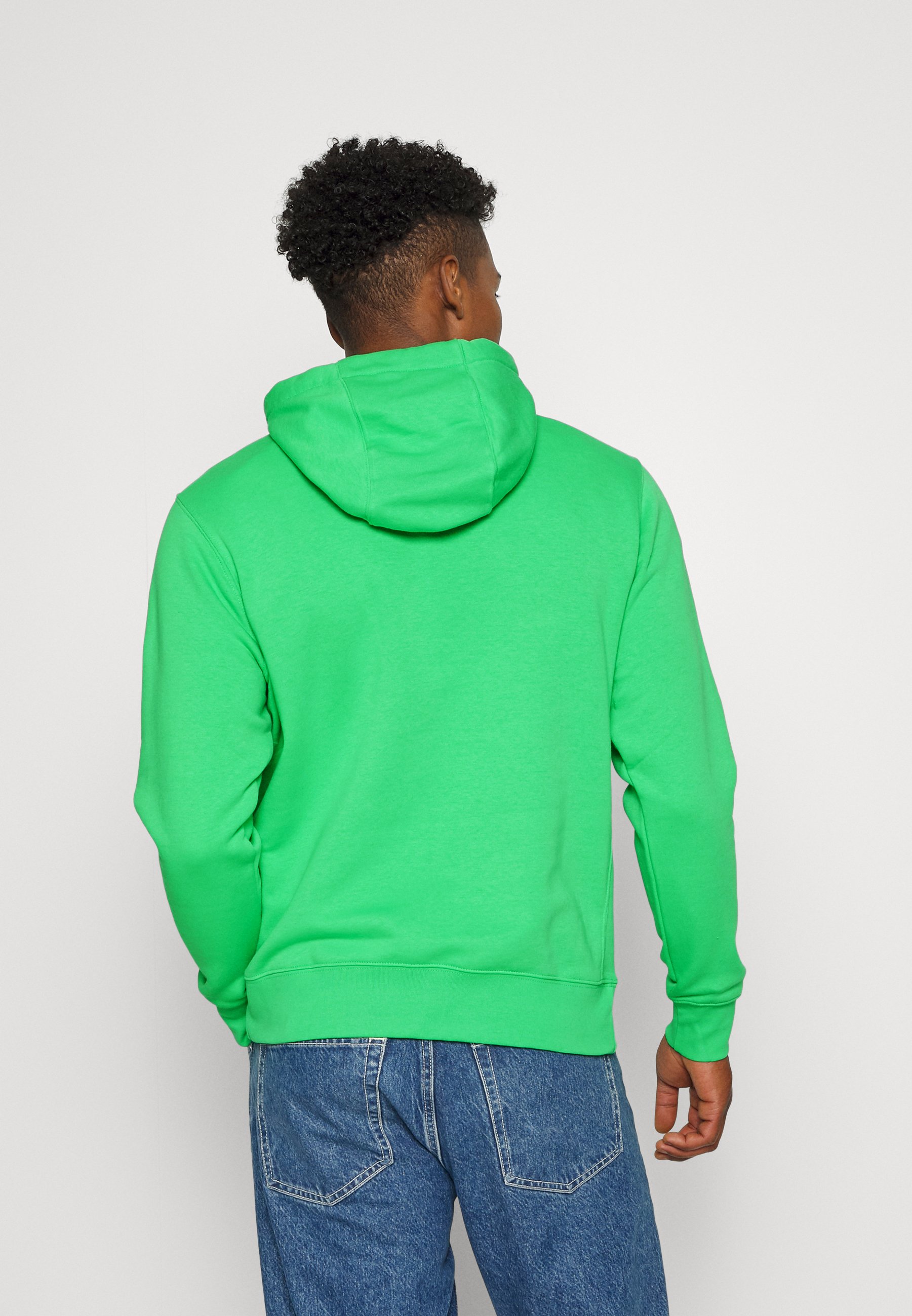green zip up fleece