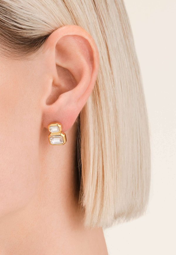 OCTAGON DOUBLE STUDS - Ohrringe