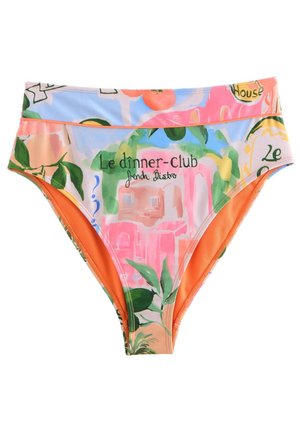 Lipsy, REGULAR FIT - HIGH WAISTED BIKINI BOTTOMS - Bikinibukser - orange fruit print