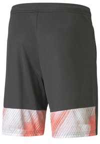 Puma INDIVIDUAL SHORTS - Kurze Sporthose - asphalt-red blast