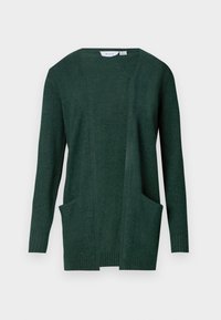 VIRIL OPEN CARDIGAN - Kardigan - pineneedle/dark melange