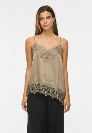 VILA VILEA STRAP TOP - Top - vintage khaki