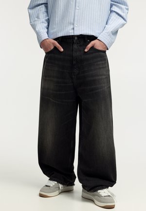 SUPER BAGGY WASHED FINISH - Jeans Relaxed Fit - dark grey