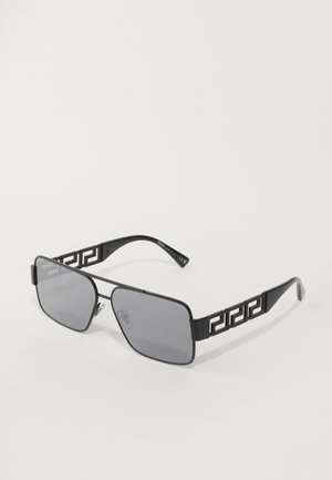 UNISEX - Slnečné okuliare - matte black/dark grey silver-coloured