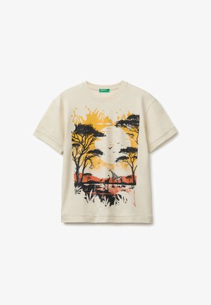 United Colors of Benetton, - T-shirt z nadrukiem