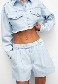 PULL&BEAR Shorts vaqueros - stone blue denim
