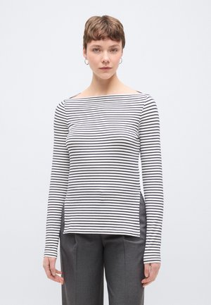 ONLKISS BOATNECK - Hosszú ujjú felső - cloud dancer/navy