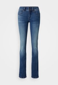 MIDGE SADDLE MID STRAIGHT - Jeans Straight Leg - medium indigo aged