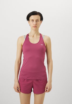 Under Armour HEATGEAR ARMOUR RACER - Top - fuchsia dusk/white