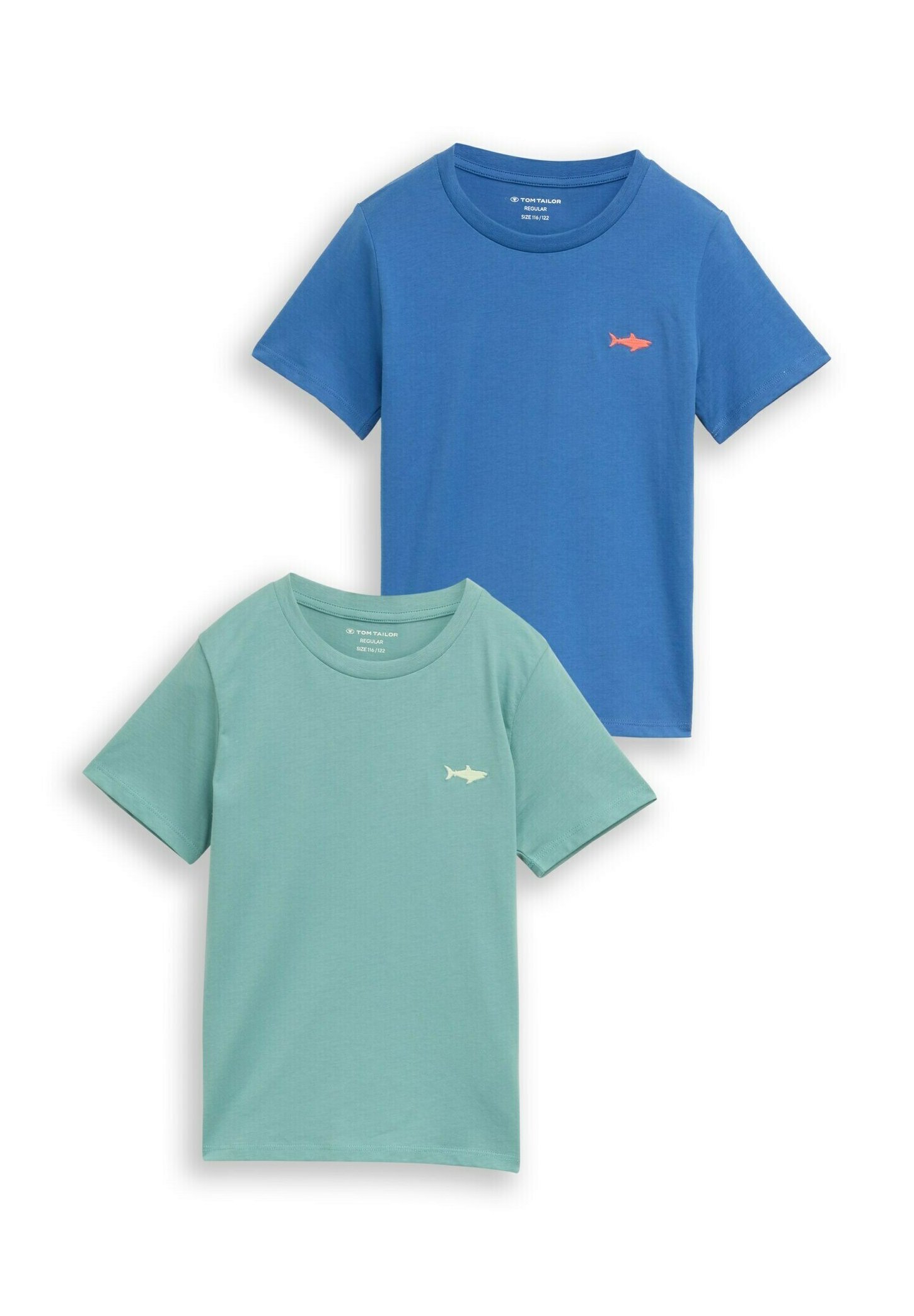 TOM TAILOR CREW NECK - T-shirt Imprimé - Bright Rose/violet